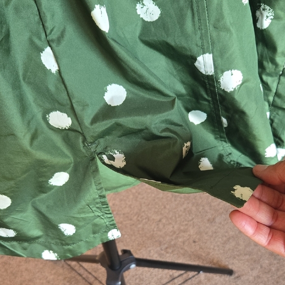 Green Polka Dot Women's Rain Jacket  ✨️ Size 2X ⭐️✨️ - Picture 3 of 11
